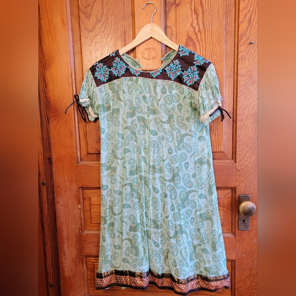 Teal and Blue Dress XS S